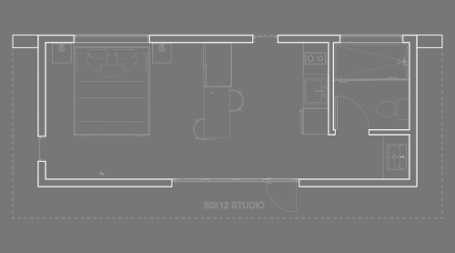 360 SF Studio